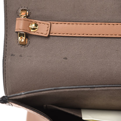Fendi Vitello Century F is Fendi FF Embossed Kan I Shoulder Bag Orzo Tobacco 9 of 20