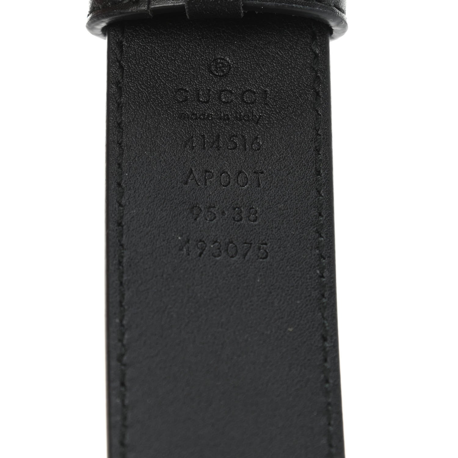 Gucci Calfskin Double G 30mm Belt 95 38 Black 3 of 4