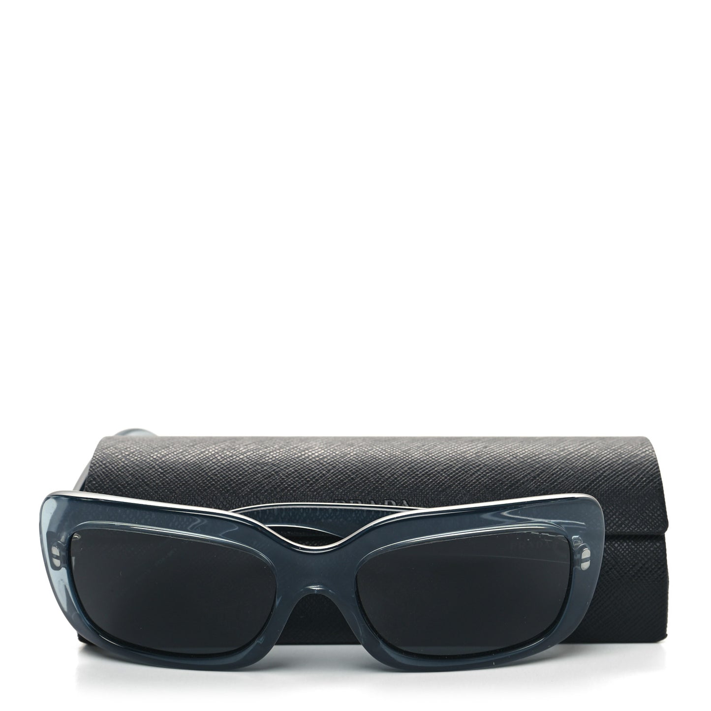 Acetate Square Sunglasses SPR 23M Transparent Blue