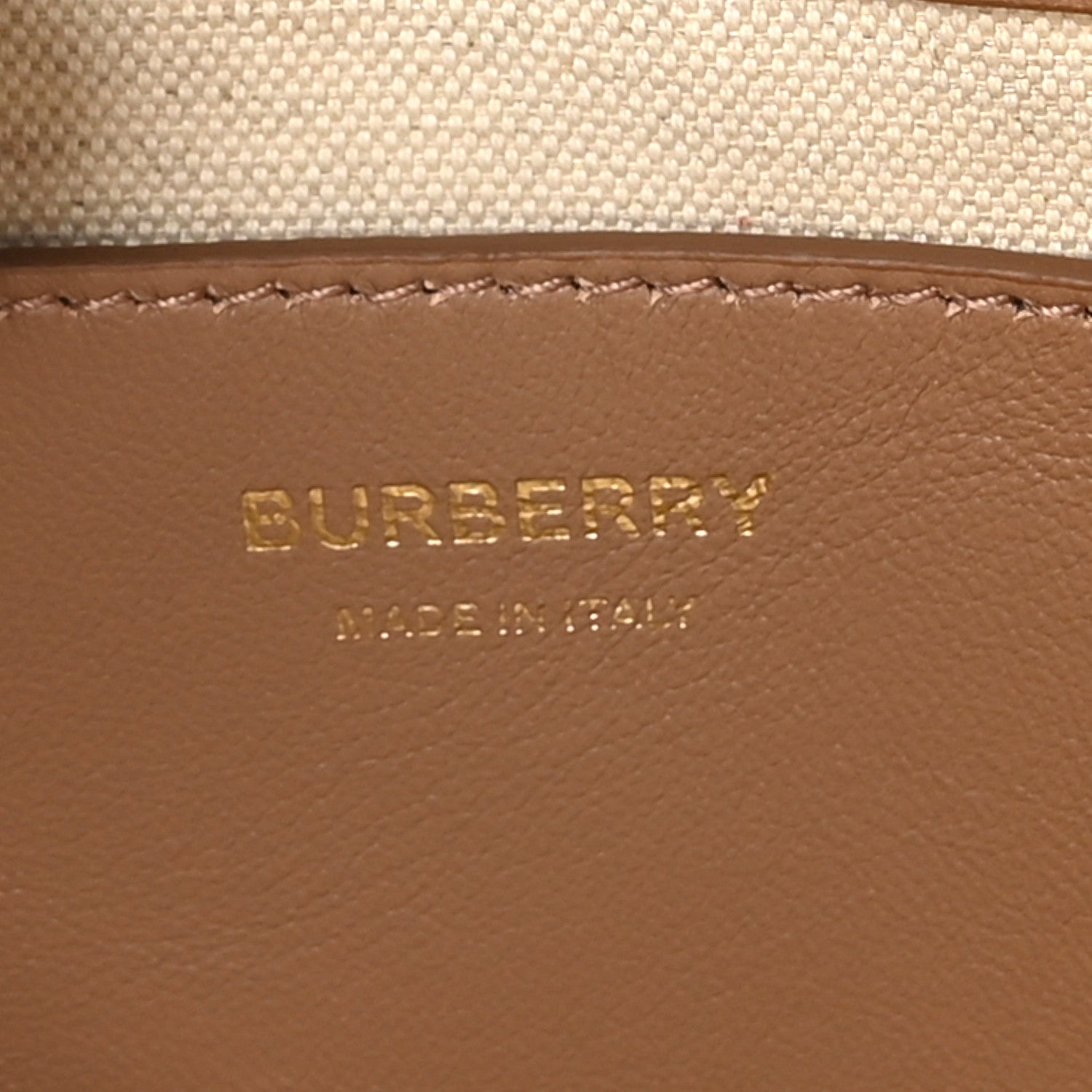 Burberry Cotton Needle Punch Medium Shopper Tote  Natural 6 of 9