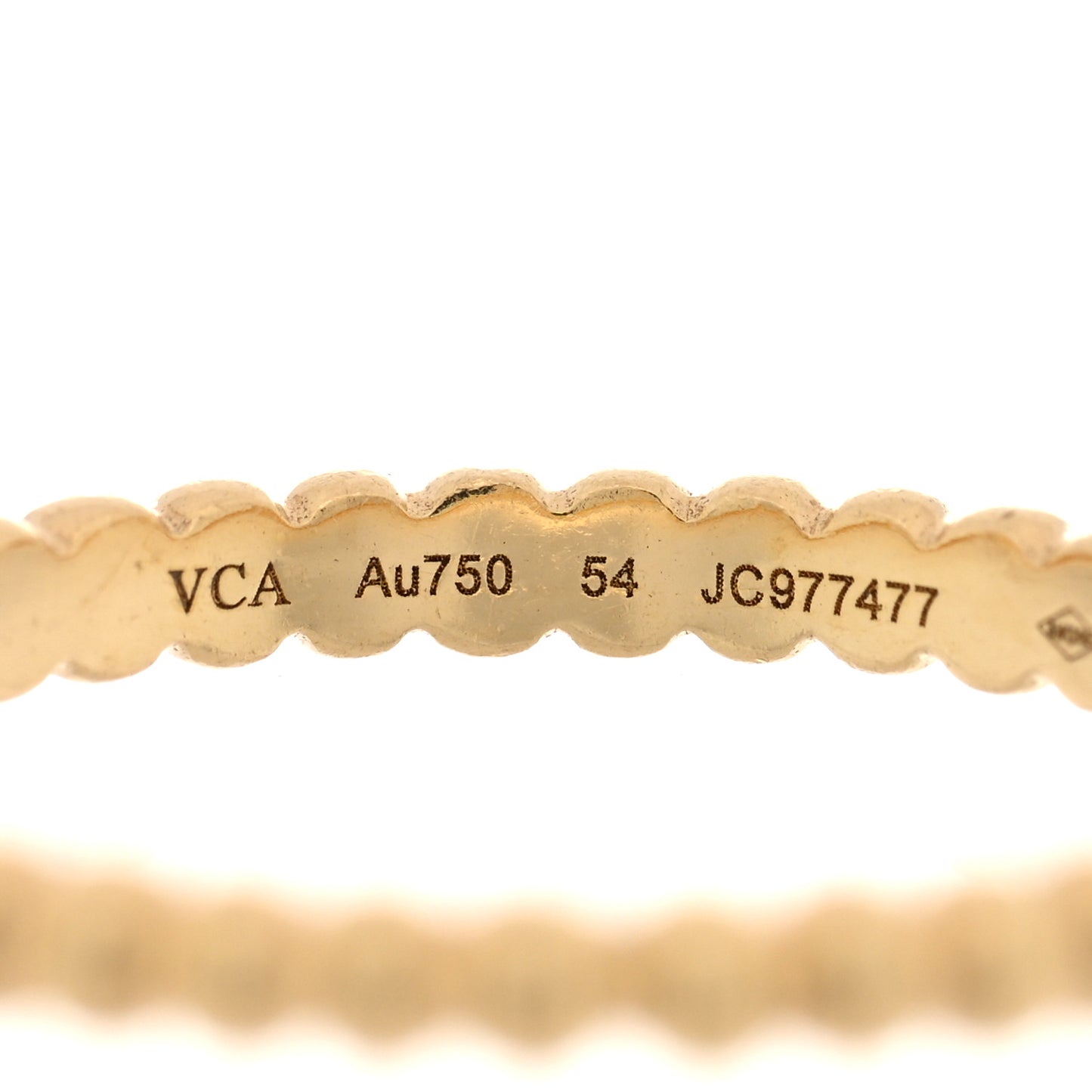 18K Yellow Gold Small Perlee Ring 54 7