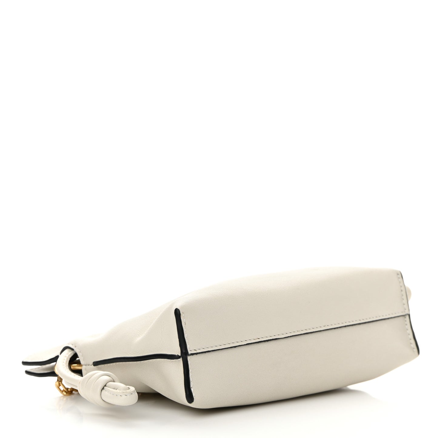 Calfskin Nano Flamenco Knot Bag White