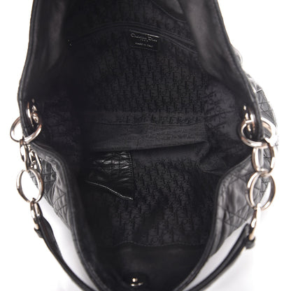 Christian Dior Lambskin Cannage Small Dior Soft Hobo Black 5 of 16