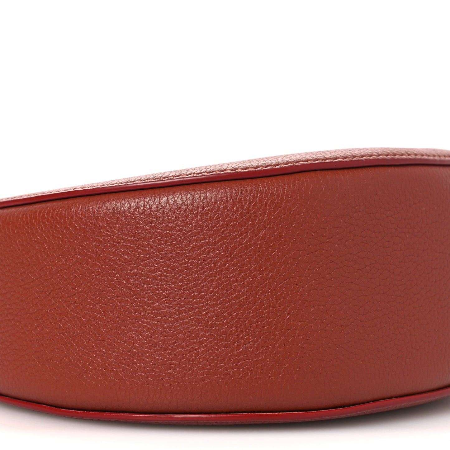 Grained Calfskin Small Arlene Hobo Bag Sepia Brown