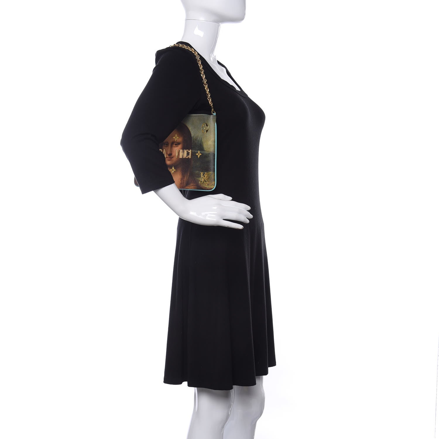 Louis Vuitton Masters Da Vinci Pochette Clutch Vert D’eau 2 of 10