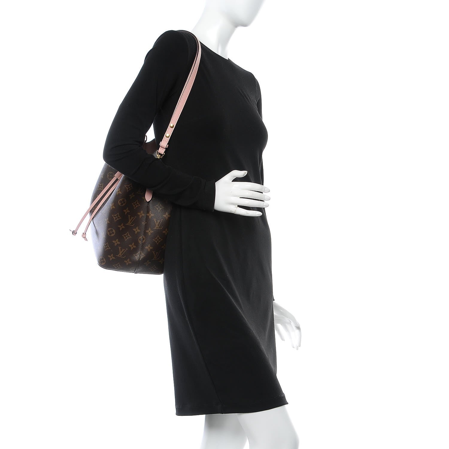 Louis Vuitton Monogram Neonoe MM Rose Poudre 2 of 8