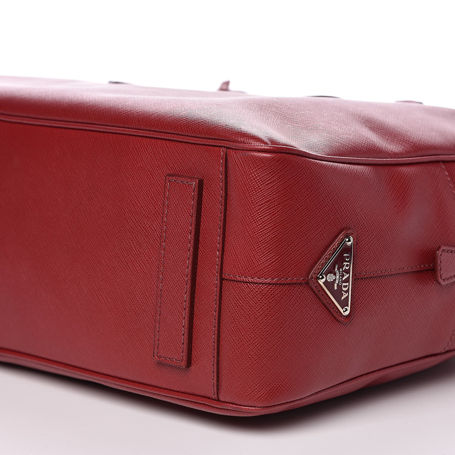 Prada Saffiano Travel Briefcase Rubino 9 of 10