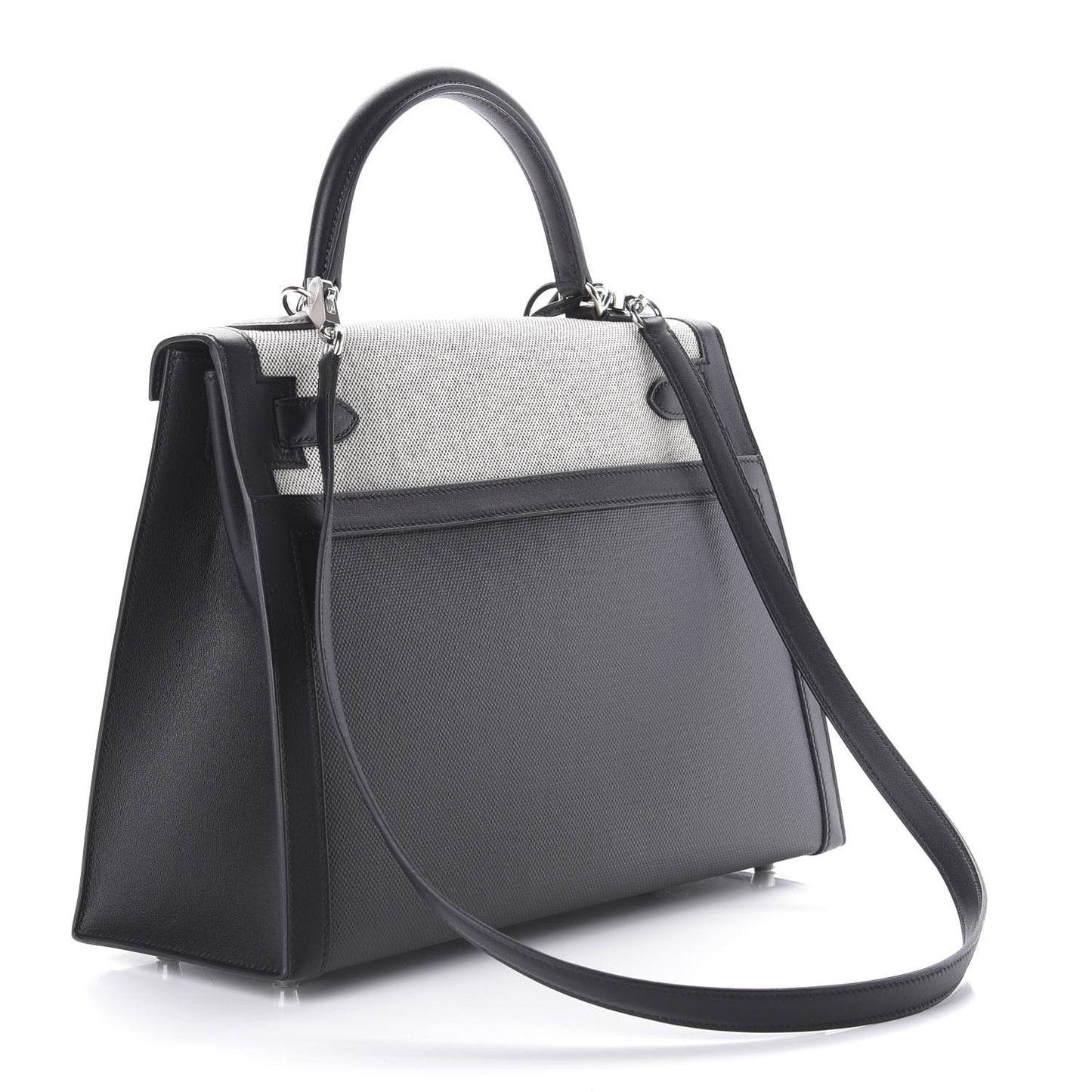 Berline Toile Swift Kelly Sellier 32 Black Ecru