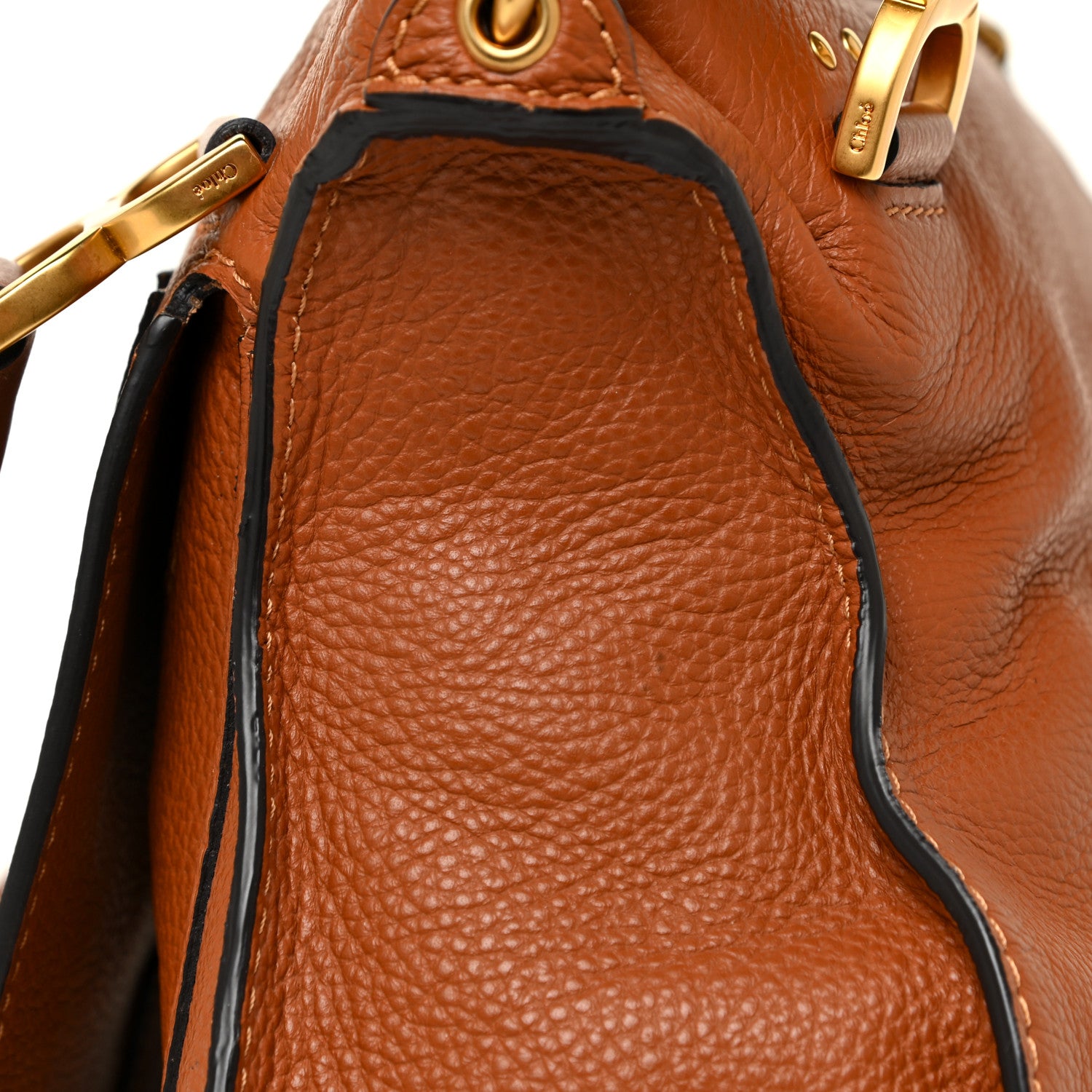 Chloe Calfskin Medium Marcie Satchel Tan 11 of 12