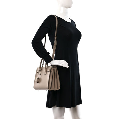 Saint Laurent Calfskin Baby Sac De Jour Dark Beige 2 of 9