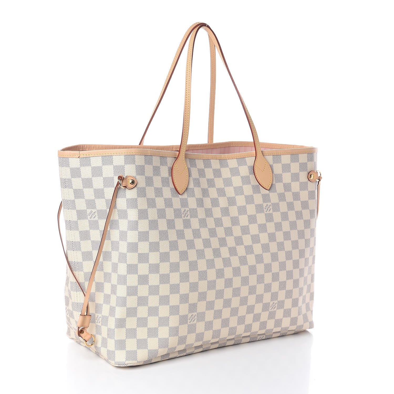 Louis Vuitton Damier Azur Neo Neverfull GM Rose Ballerine 4 of 11
