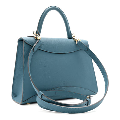 Moynat Carat Calfskin Gabrielle PM Prussian Blue 3 of 10