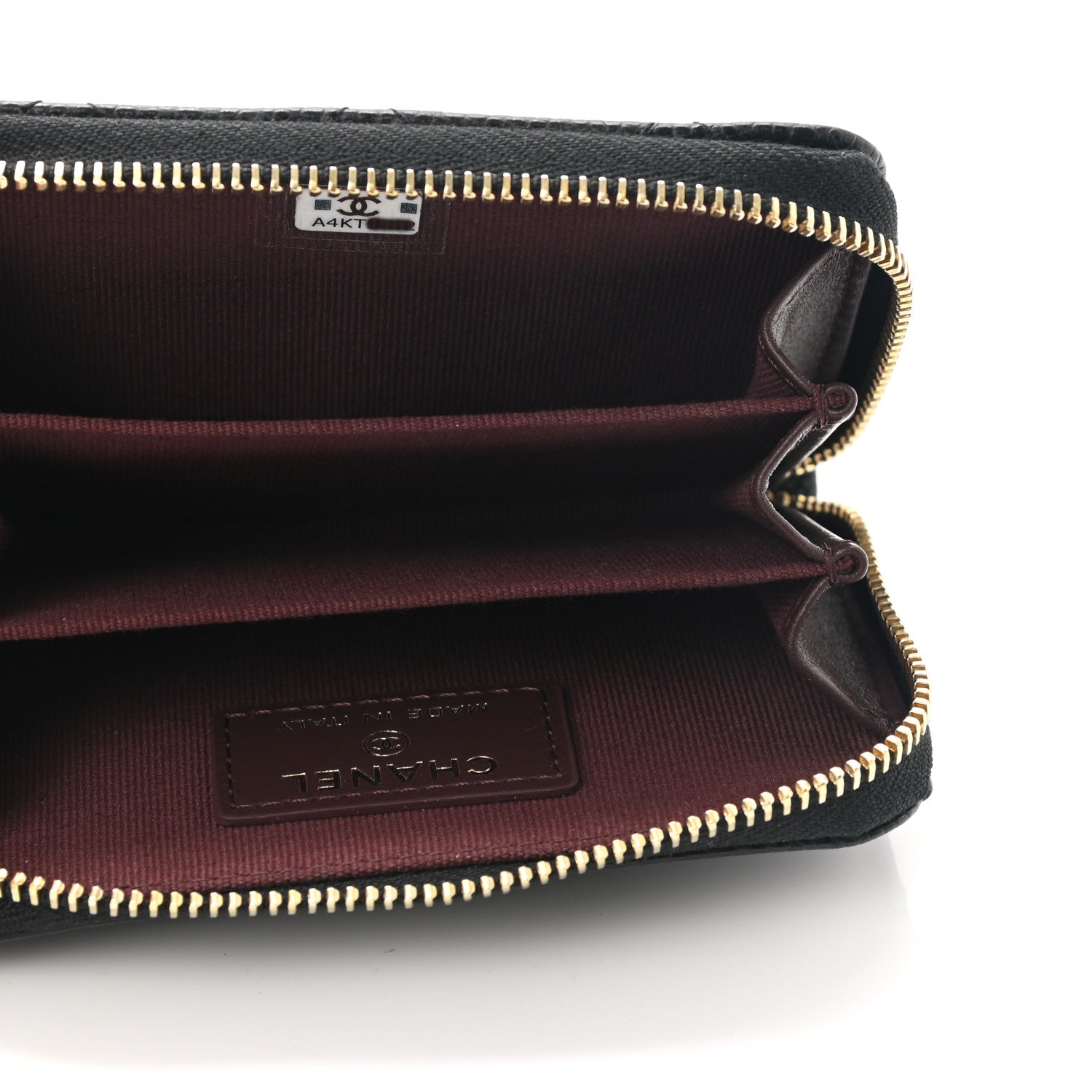 Chanel Caviar Quilted Zip Coin Purse Black 5 of 8