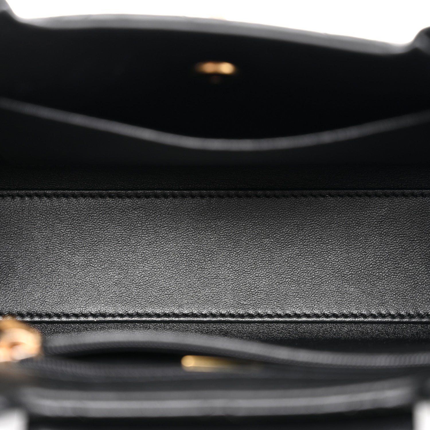 Chanel Shiny Aged Calfskin Quilted Nano Kelly Shopper Black 5 of 10