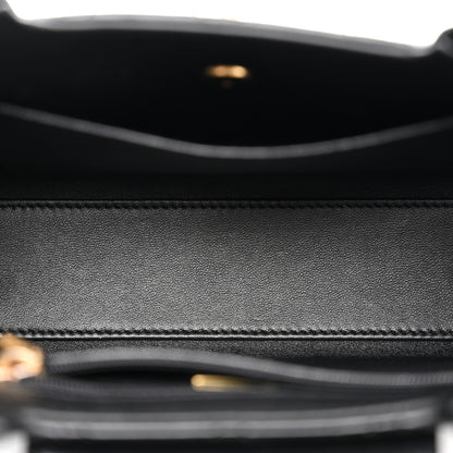 Chanel Shiny Aged Calfskin Quilted Nano Kelly Shopper Black 5 of 10