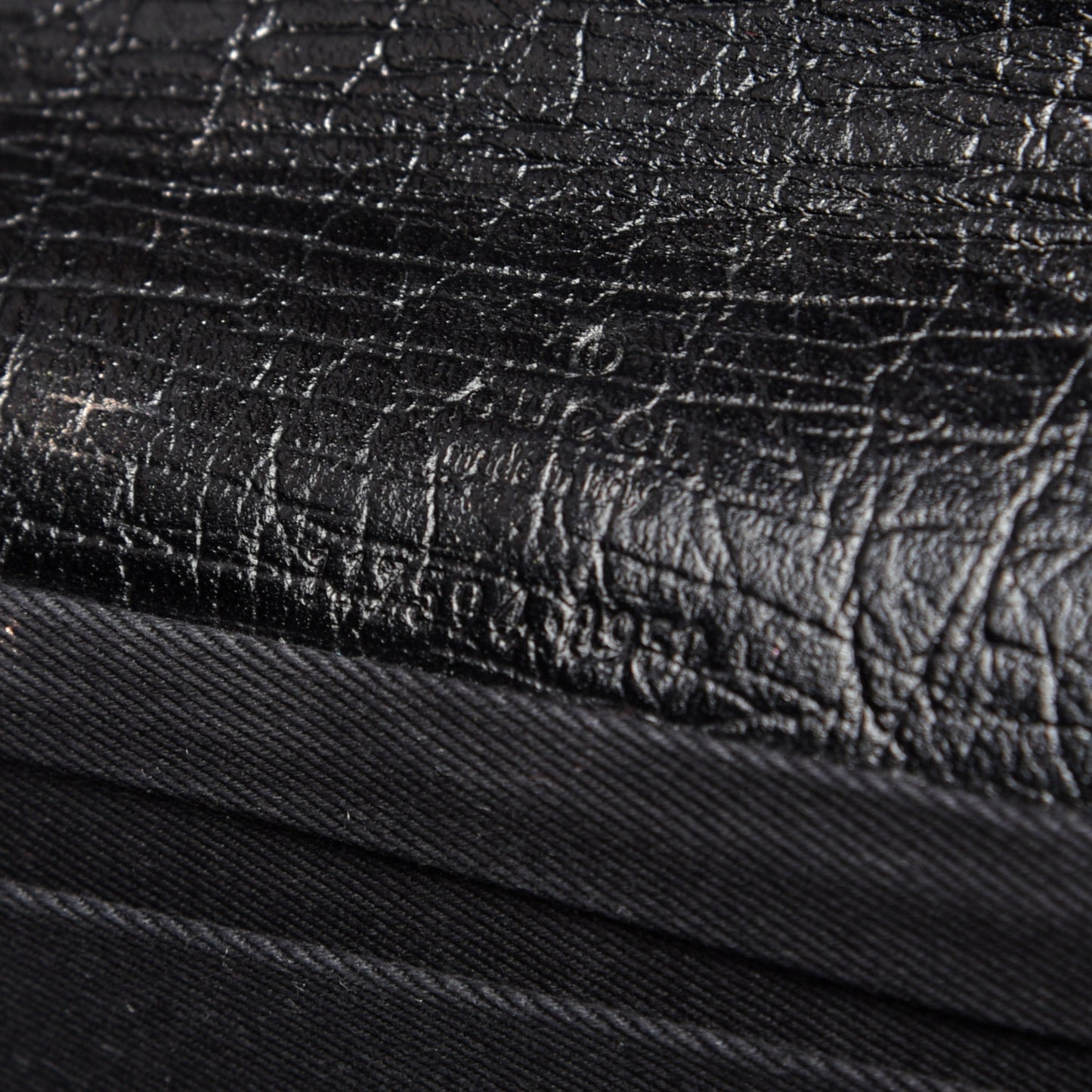 Monogram Bamboo Bar Clutch Black