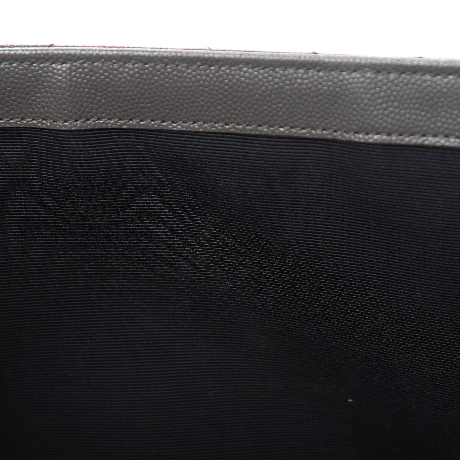 Saint Laurent Grain De Poudre Matelasse Chevron Large Monogram Satchel Earth 7 of 10