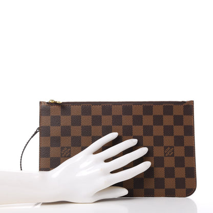 Louis Vuitton Damier Ebene Neverfull MM GM Pochette 2 of 8