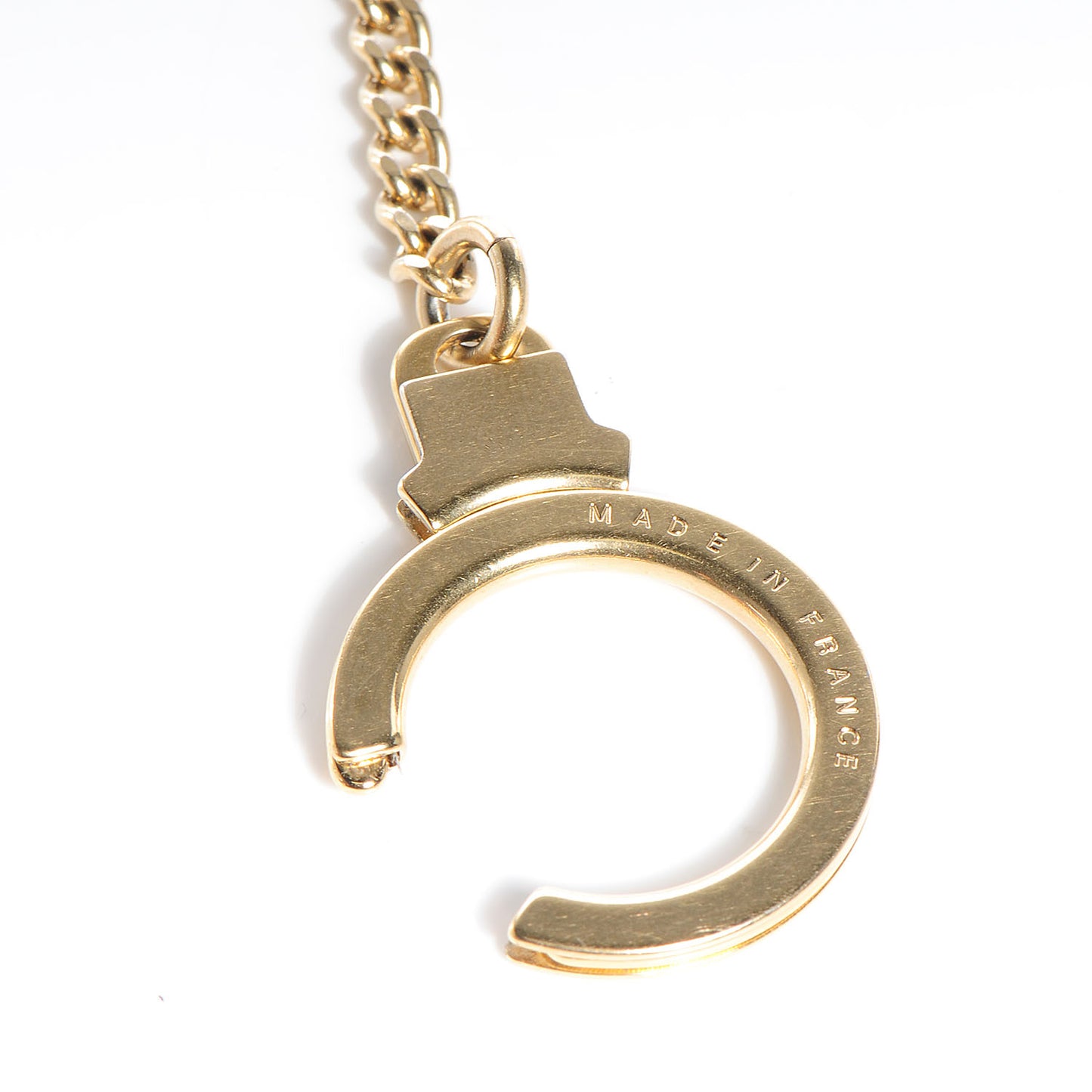 Metal Pochette Extender Key Ring Chain Gold