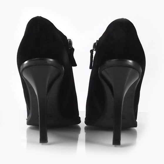 Gucci Suede Ankle Boots 8 Black 4 of 6