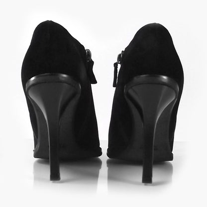 Gucci Suede Ankle Boots 8 Black 4 of 6