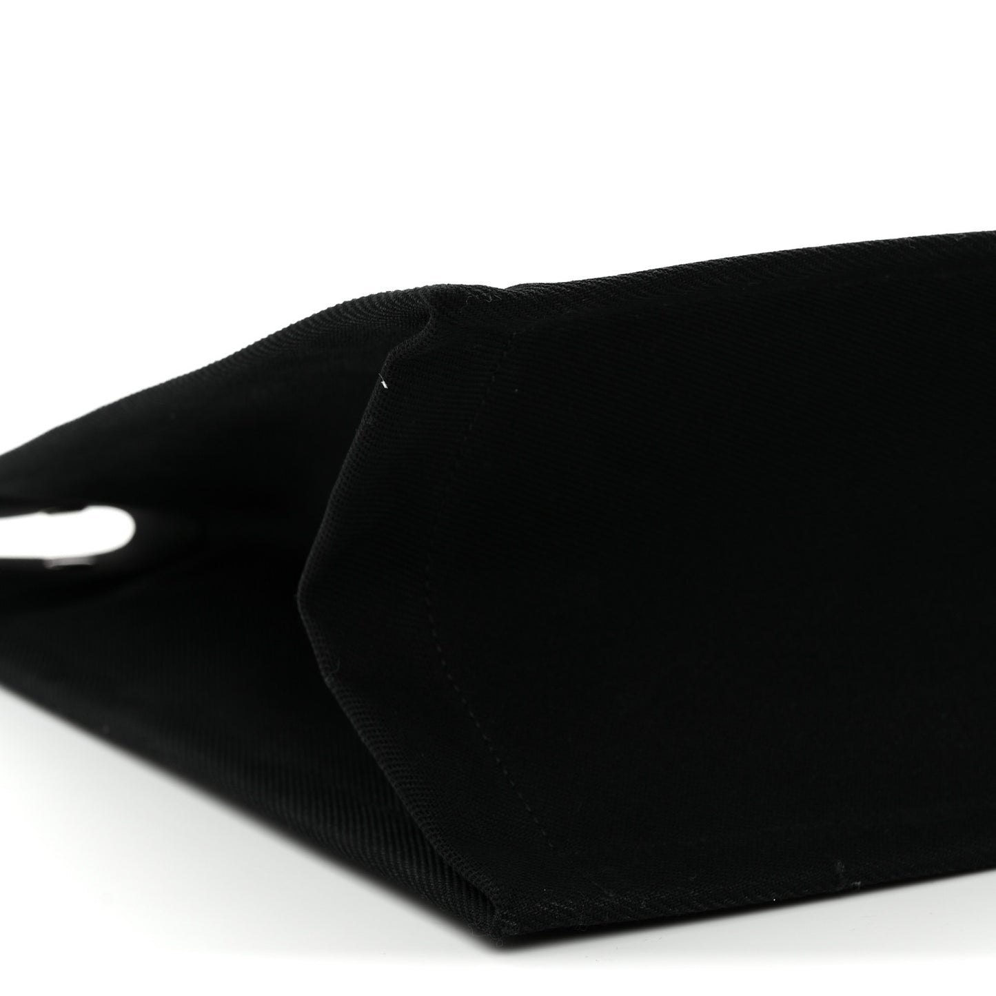 Linen Calfskin Rive Gauche Tote Black