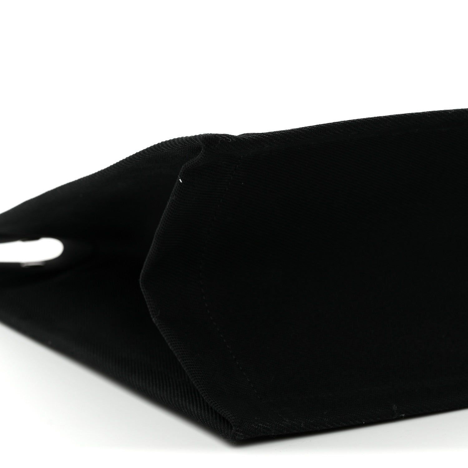 Saint Laurent Linen Calfskin Rive Gauche Tote Black 9 of 10