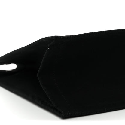 Saint Laurent Linen Calfskin Rive Gauche Tote Black 9 of 10