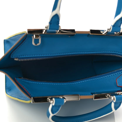 Fendi Vitello Dolce Mini 3jours Tote Blue Royal 6 of 10