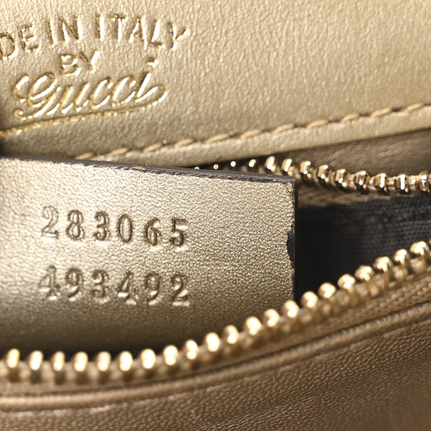 Metallic Snakeskin 1973 Chain Shoulder Bag Gold