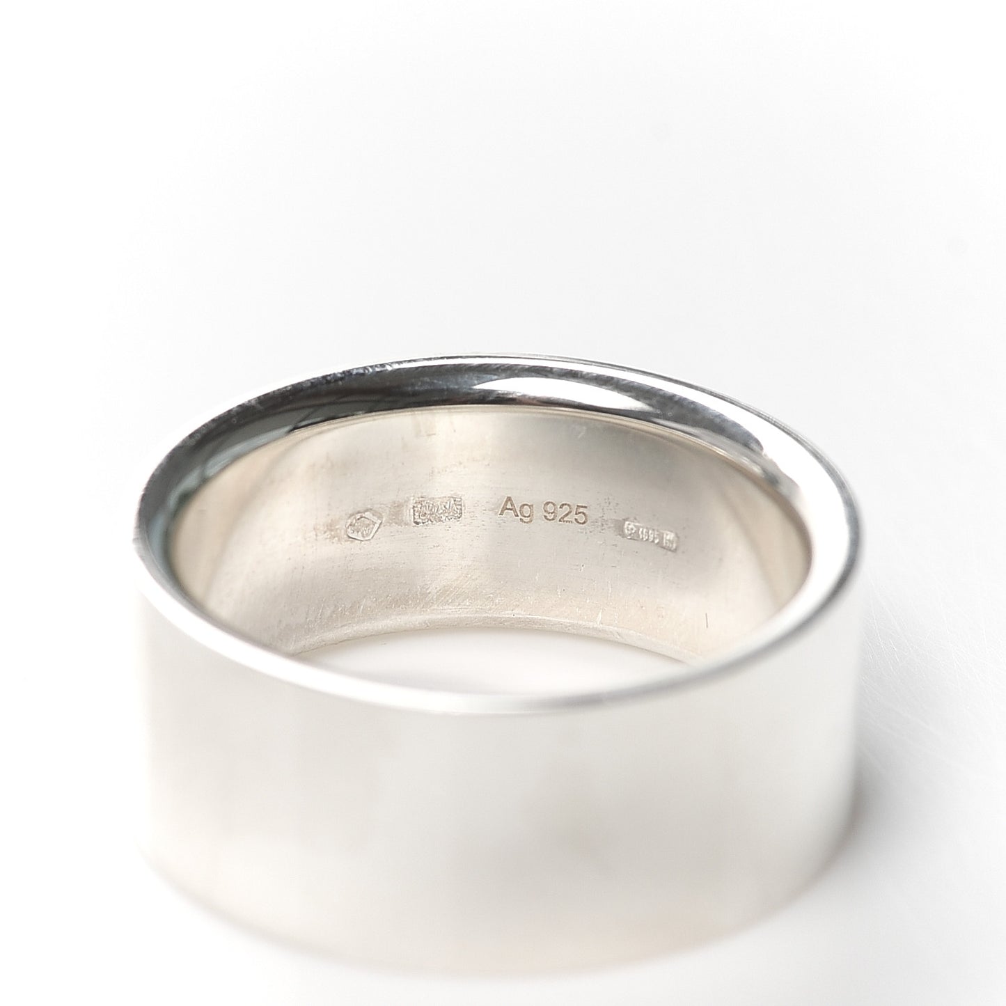 Sterling Silver Signature Band Ring 56 7.75