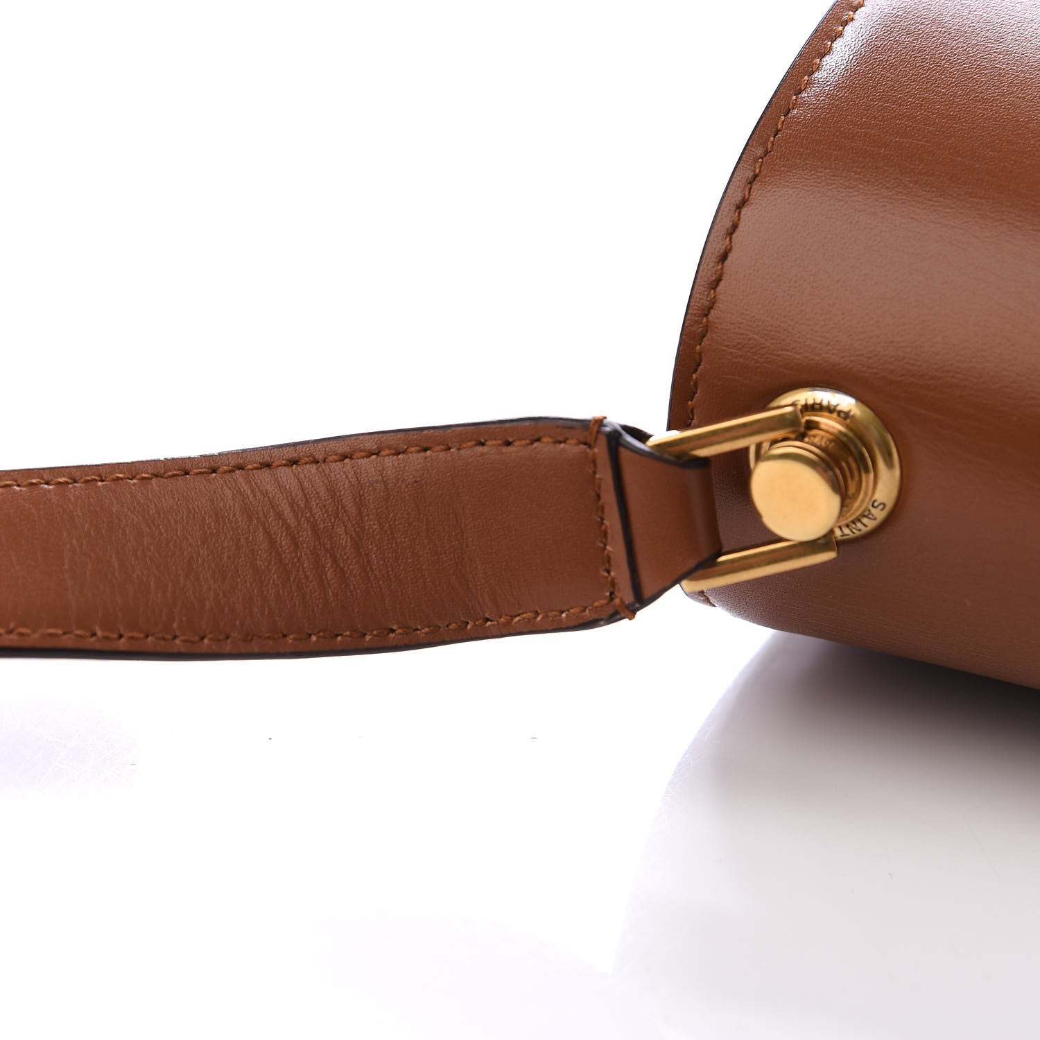Saint Laurent Smooth Calfskin Carre Satchel Brown 8 of 10