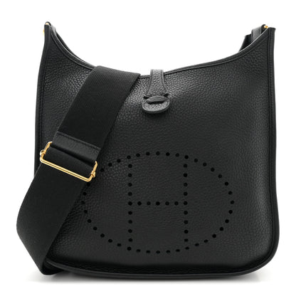 Hermes Taurillon Clemence Evelyne III PM Black 1 of 13
