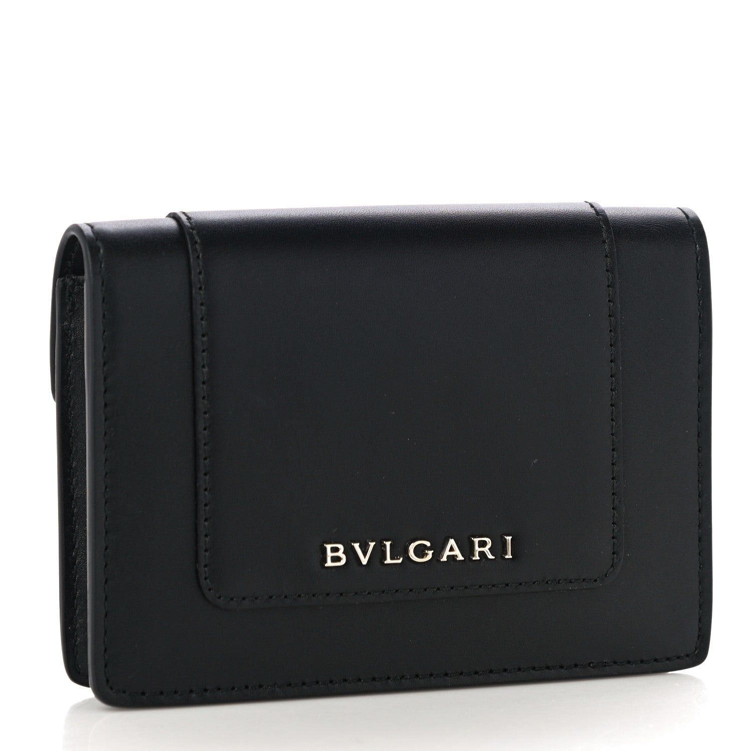 Bulgari Calfskin Serpenti Forever Purse Card Holder Black 4 of 13
