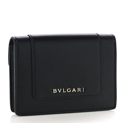 Bulgari Calfskin Serpenti Forever Purse Card Holder Black 4 of 13