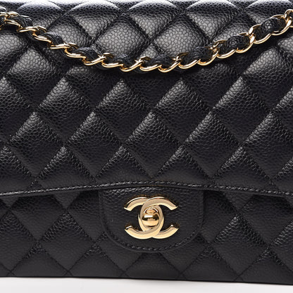 Chanel Caviar Quilted Medium Double Flap Black 10 of 10