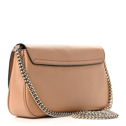 Gucci Pebbled Calfskin Medium Soho Flap Crossbody Camelia 3 of 9