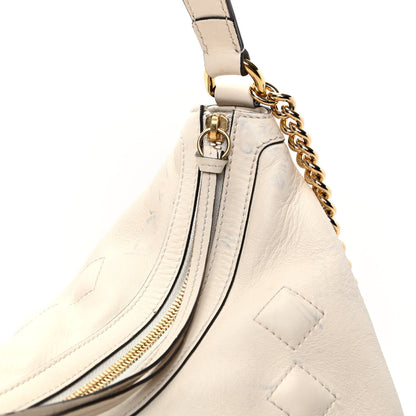 Gucci Apollo Calfskin GG Dadini Embroidered Large Hobo Mystic White 11 of 13