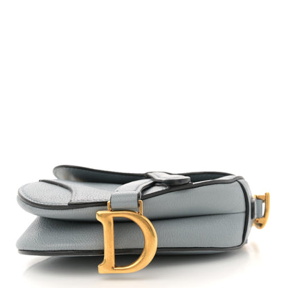 Christian Dior Goatskin Micro Saddle Bag Cloud Blue 4 of 10