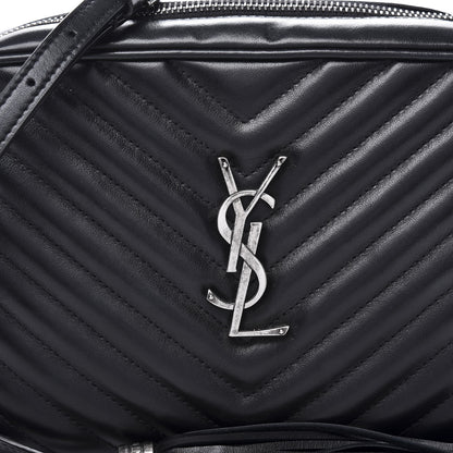Saint Laurent Calfskin Matelasse Monogram Lou Camera Bag Black 8 of 8