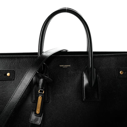 Saint Laurent Patent Grain De Poudre Large Souple Sac De Jour Black 9 of 11