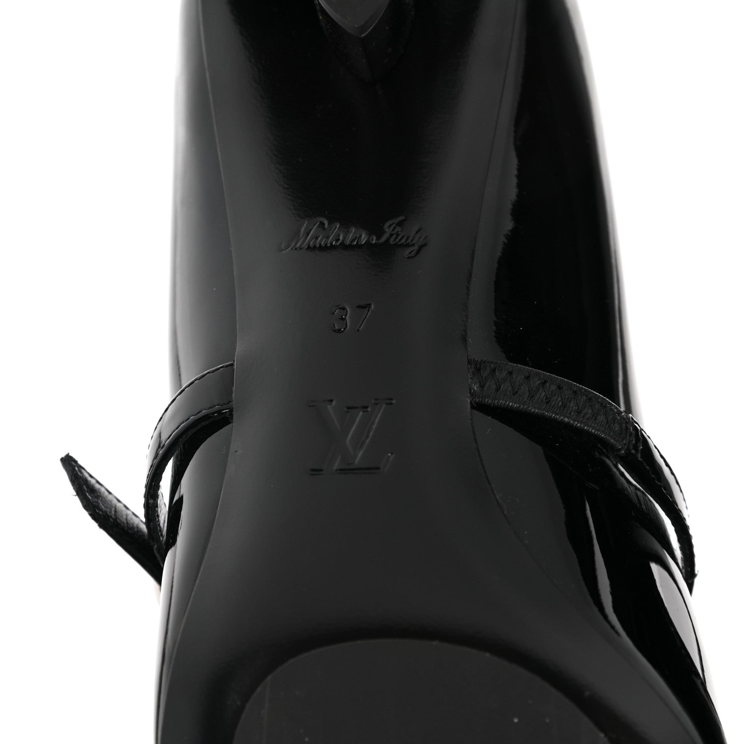 Louis Vuitton Patent Uniformes Silhouette 40mm Pumps 37 Black 6 of 8