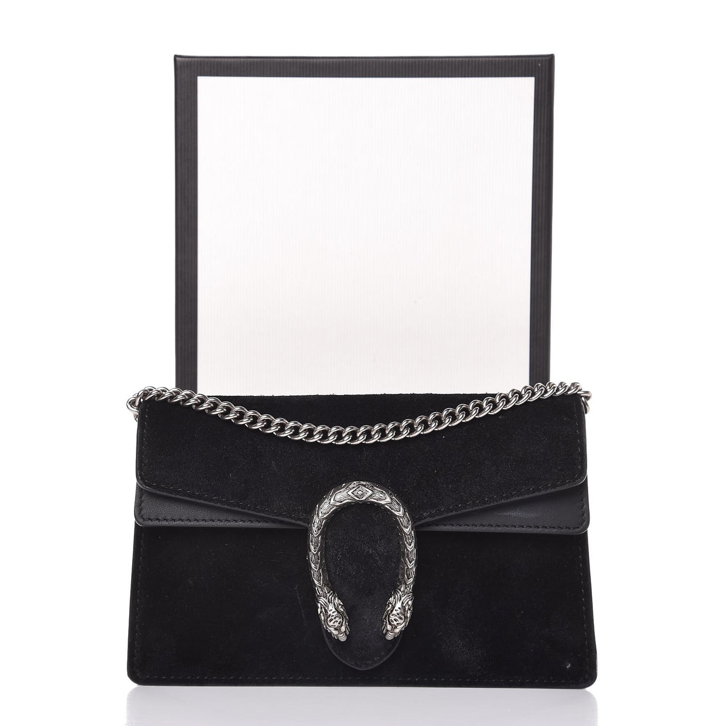 Suede Super Mini Dionysus Shoulder Bag Black