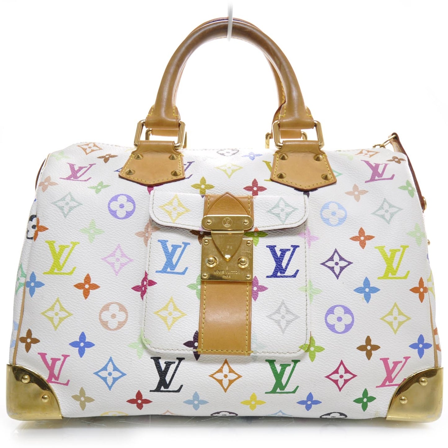 Monogram Multicolor Speedy 30 White