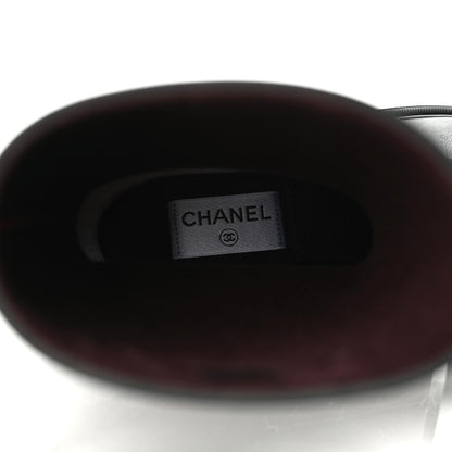 Chanel Caoutchouk CC High Boots 38 Black 7 of 8