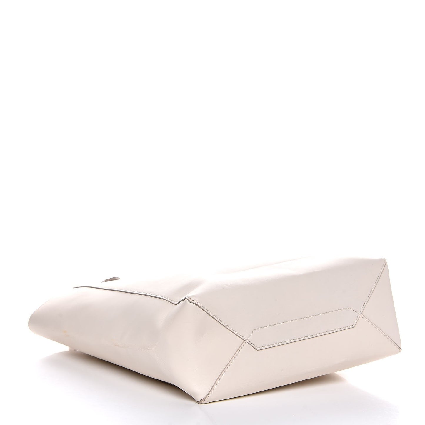 Calfskin Shopper Tote White