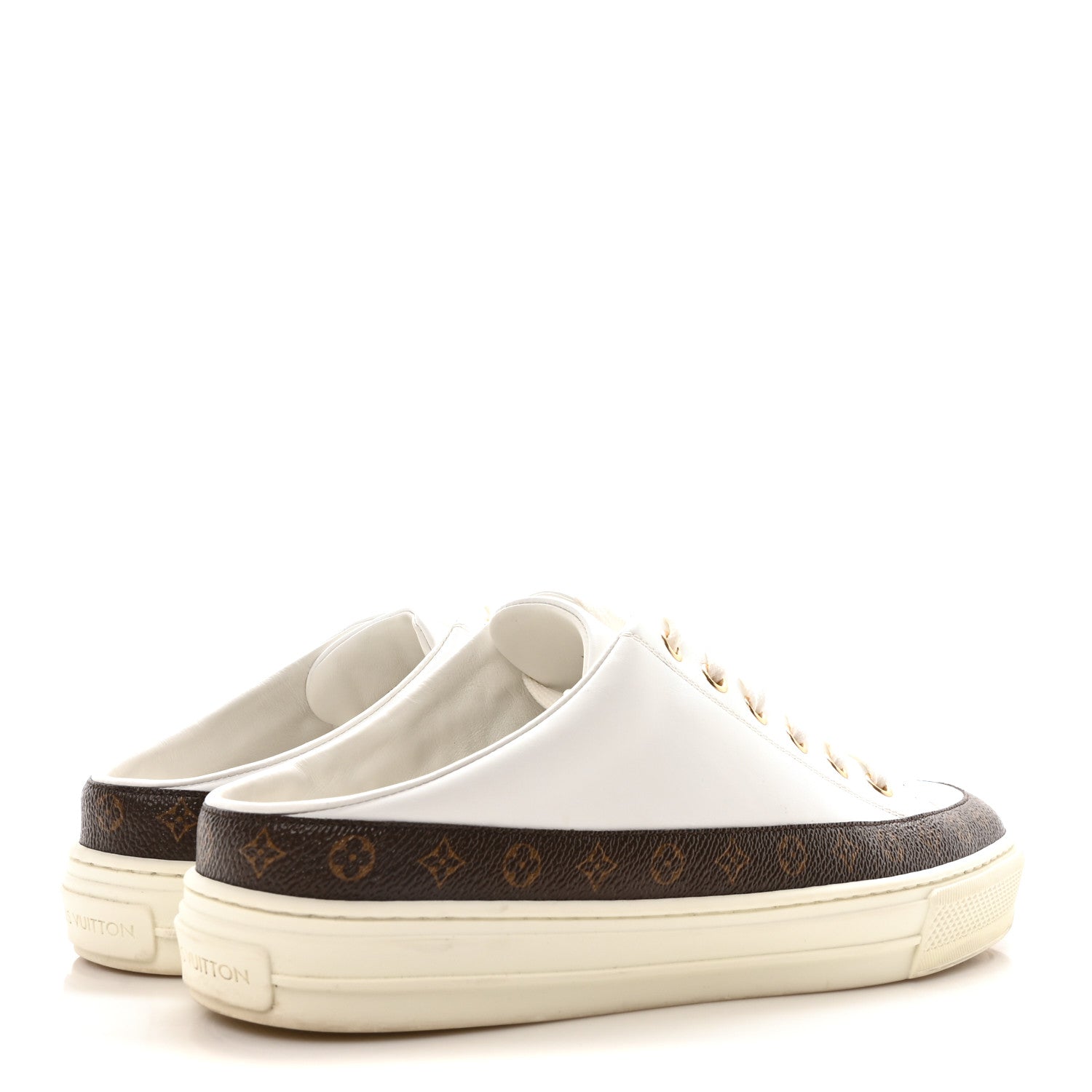 Louis Vuitton Monogram Womens Stellar Open Back Sneakers 39.5 White 5 of 8