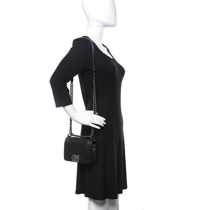 Chanel Calfskin Quilted Small Boy Flap Dark Grey 2 of 9