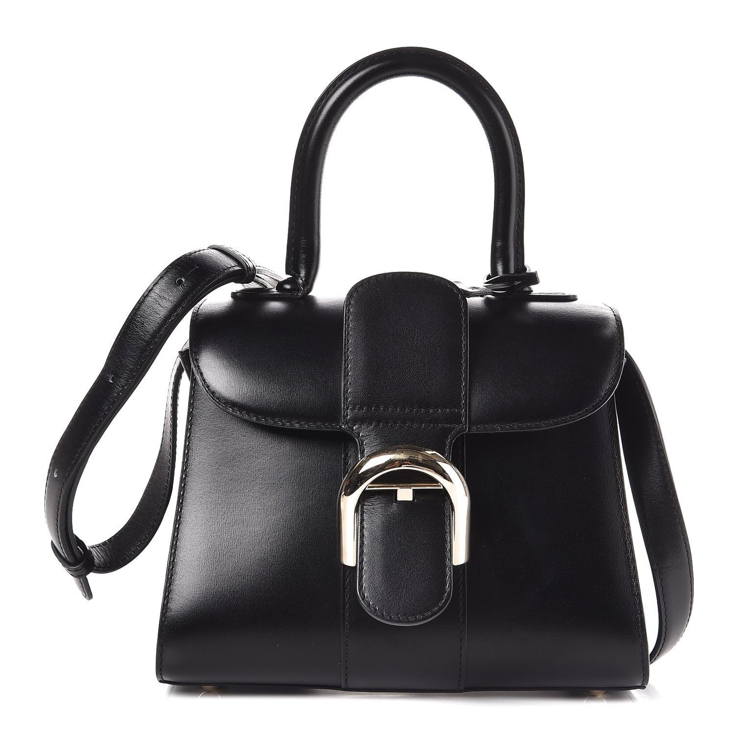 Calfskin Mini Brillant Satchel Black