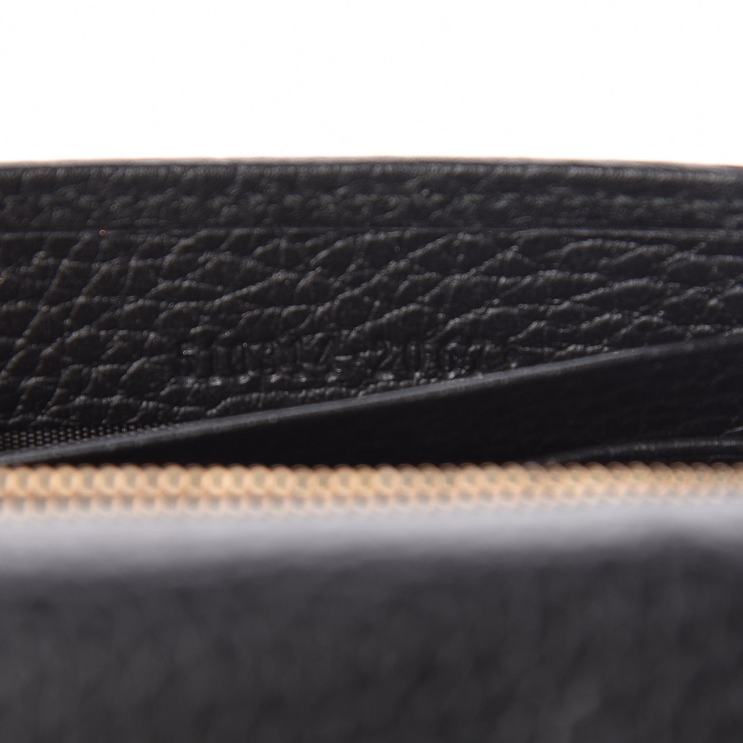 Dollar Calfskin Interlocking G Chain Wallet Black